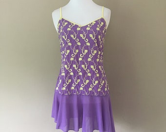 Chemise Medium Victoria's Secret Purple and Yellow mh