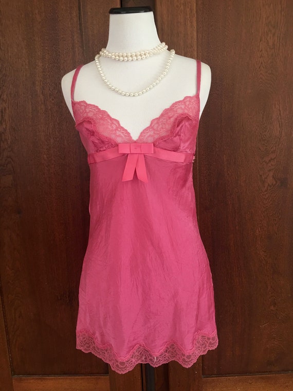 SILK Chemise Small Pink Victoria's Secret...