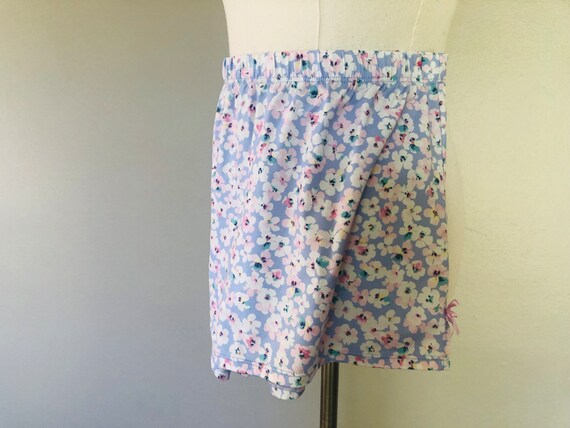 Shorts Large Laura Ashley Blue Floral Sleep Pants… - image 3