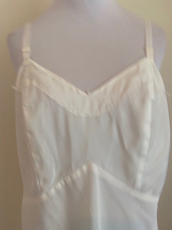 36 Full Slip with zipper on the side White... - image 2