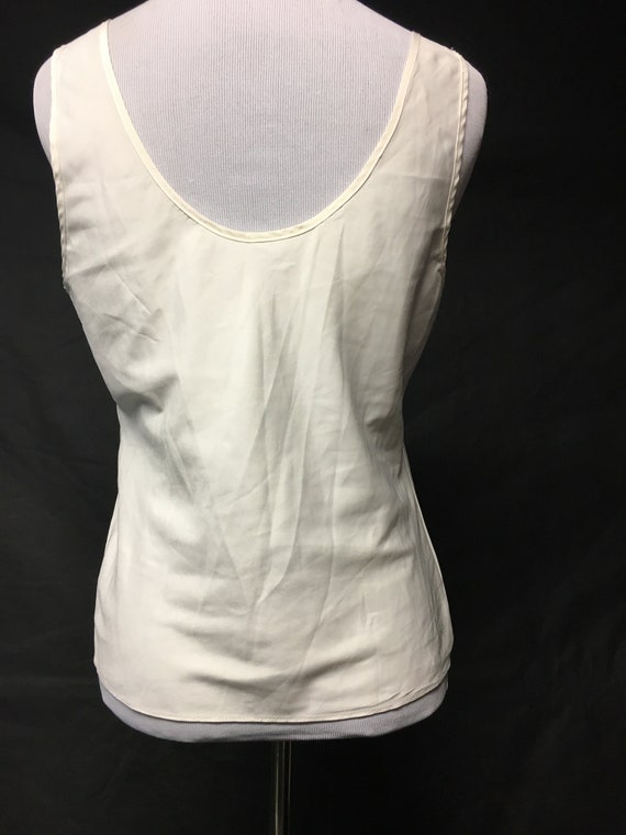 Camisole Small  White with lace collar .. - image 4