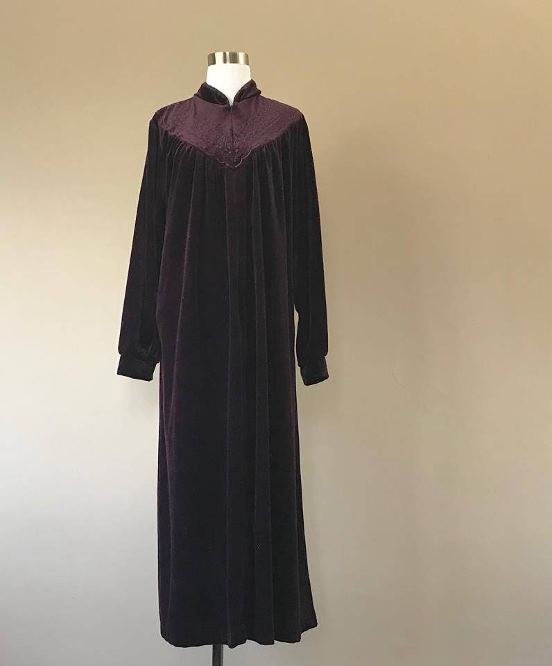 Womens Petite Velour Robe Etsy