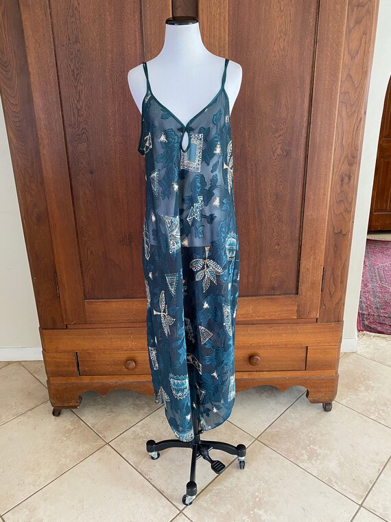 Large Sheer Nightgown Green California Dynasty...