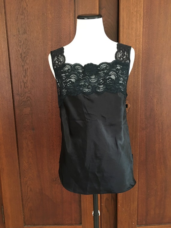 Size 36 Camisole Lucie Ann II Black Lace... - image 1