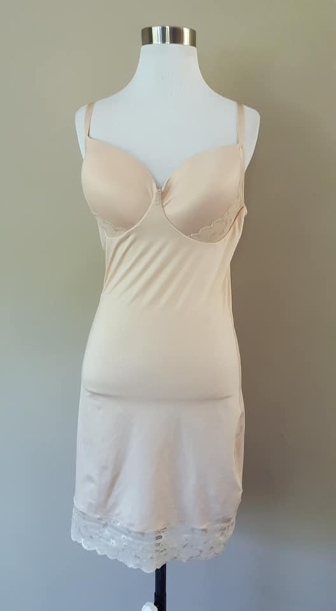 Spanx Bra Slip Shapewear 1X Soft Cup Longline Slip Girdle Plus Etsy