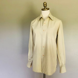 Camicetta in SETA Taglia 4 Ann Taylor LOFT Beige Bottoni anteriori ...
