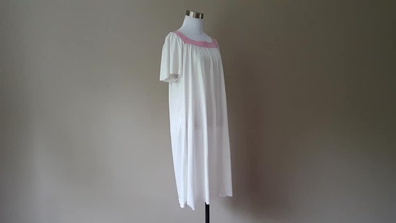 Nightgown Small Barad & Co Duster House Dress Whi… - image 9