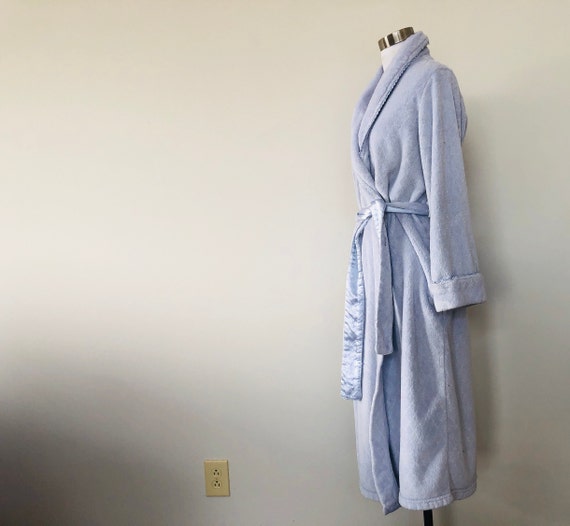 Small Medium OSCAR de la RENTA  Blue Robe Shawl K… - image 6