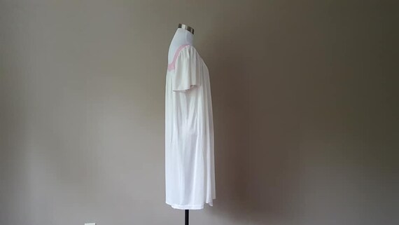 Nightgown Small Barad & Co Duster House Dress Whi… - image 8