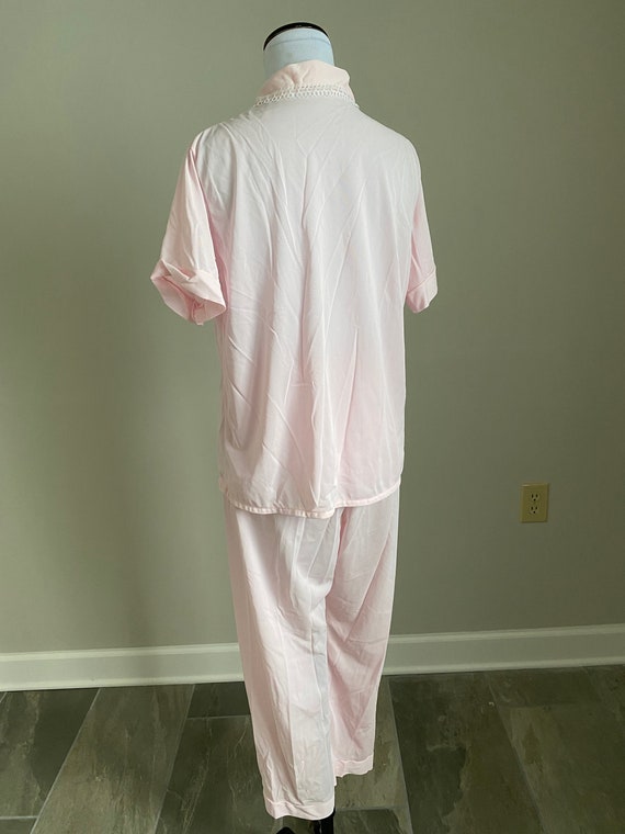 Medium Nylon Sears Pajamas Pink Size 36 Top mh - image 2