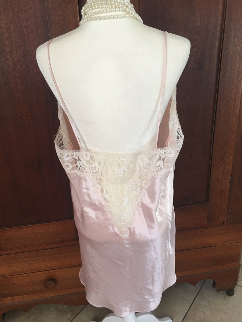 1X Delicates Made in USA Nightgown Pink Lace