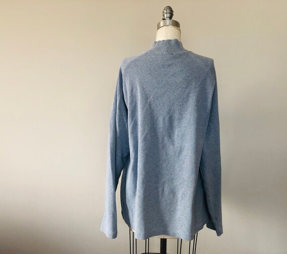 XXL Light Blue Mockneck Cotton BANANA REPUBLIC Sw… - image 3