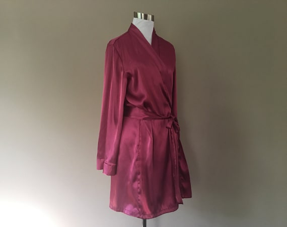 Robe Small California Dynasty Maroon Cranberry Kim