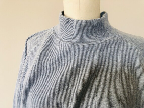 XXL Light Blue Mockneck Cotton BANANA REPUBLIC Sw… - image 2