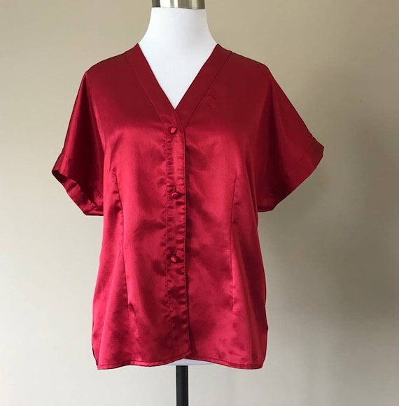 Sleep Shirt  Victoria's Secret Small Red Pajama Sh