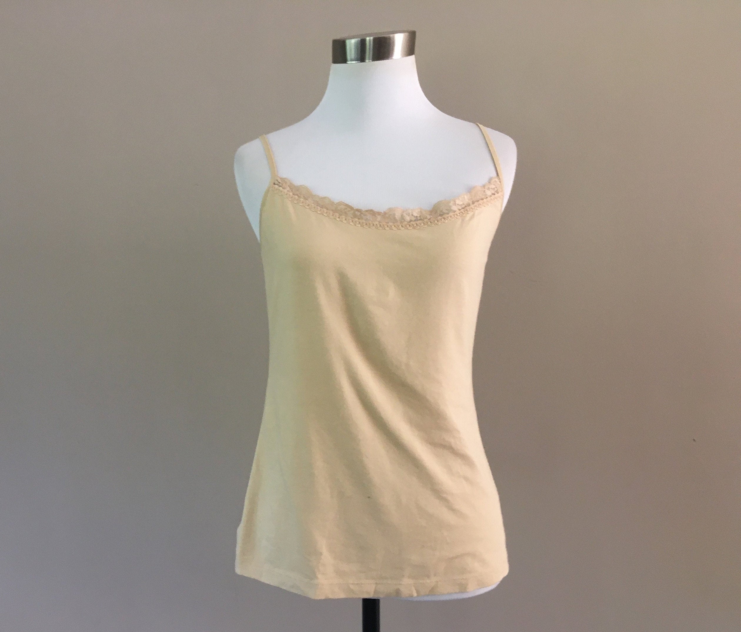 Camisole Medium Ann Taylor Loft Nude Beige Tan Cami Vintage Lingerie -   Canada