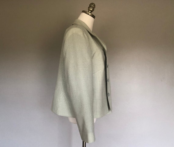 Jacket Size 16W Pendleton  Small Green White Plai… - image 7