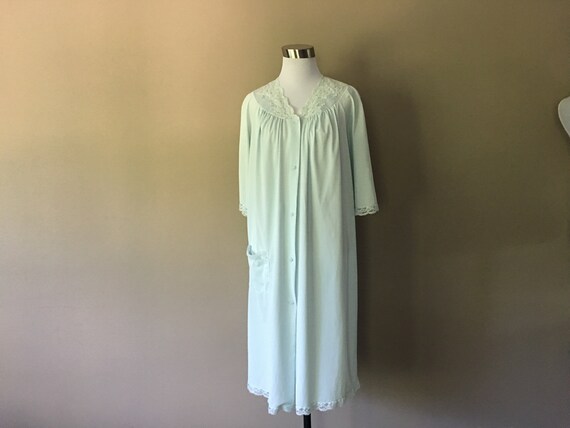 Blue Robe Shadowline Medium Vintage Lingerie - image 1
