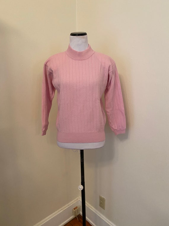 Merino Wool Sweater Small Pink from Lauren Alexand