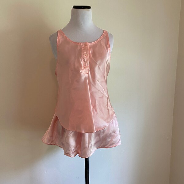 Cinema Exoile Medium Camisole and Tap Pants Pink Made in USA...