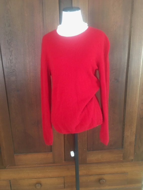 CASHMERE Sweater Medium Red 2 Ply...