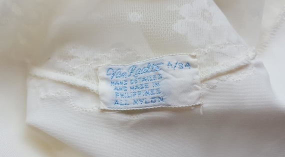 Full Slip Small A34  Van Raalte  White  Hand Deta… - image 2