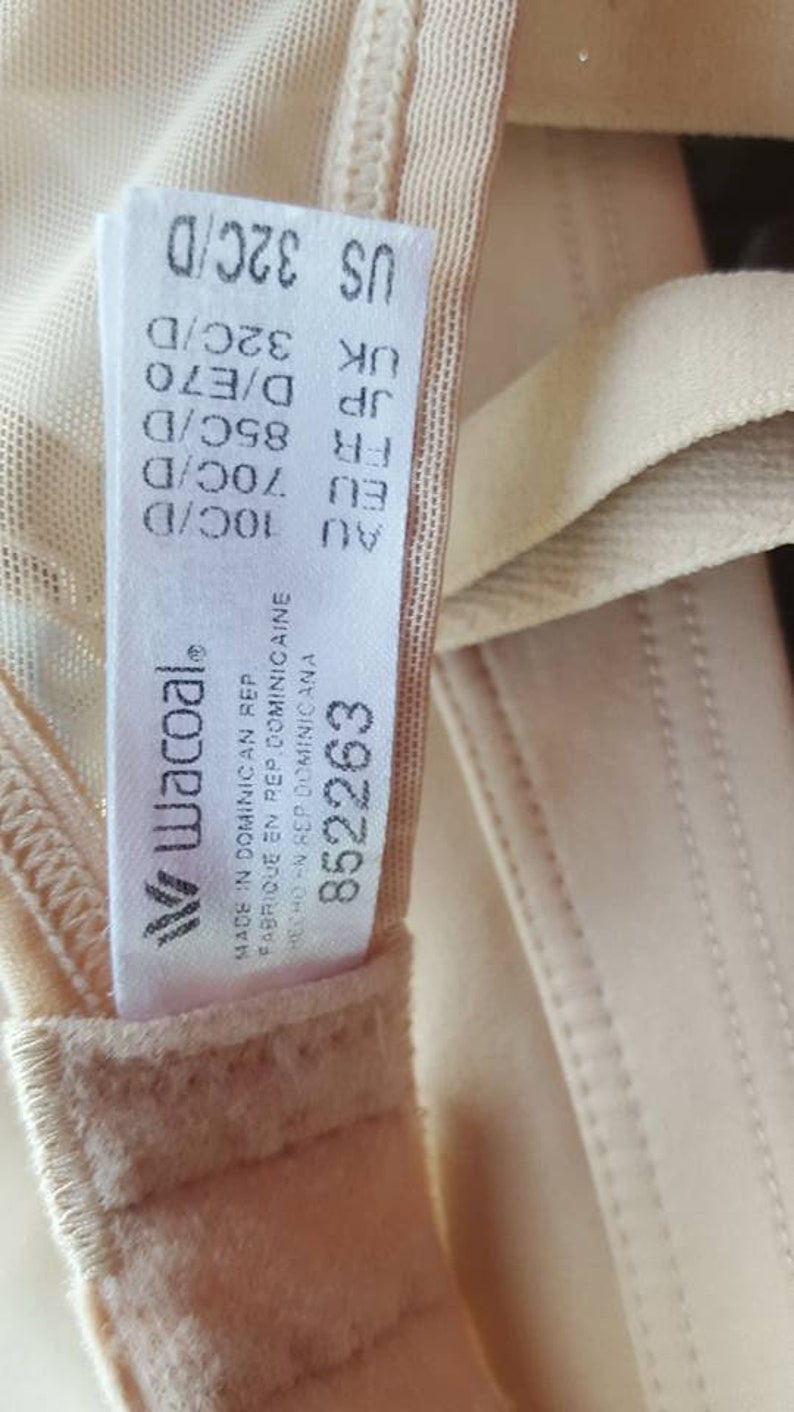 32C Bra Nude Wacoal Tan Beige Soft Cup Brassiere