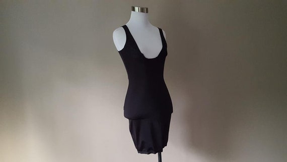 Slip Shapewear Medium Black Vintage Lingerie