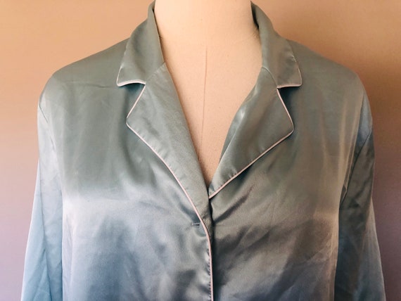 Sleep Shirt Medium Victoria's Secret Blue Turquoi… - image 2