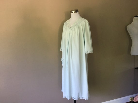 Blue Robe Shadowline Medium Vintage Lingerie - image 7