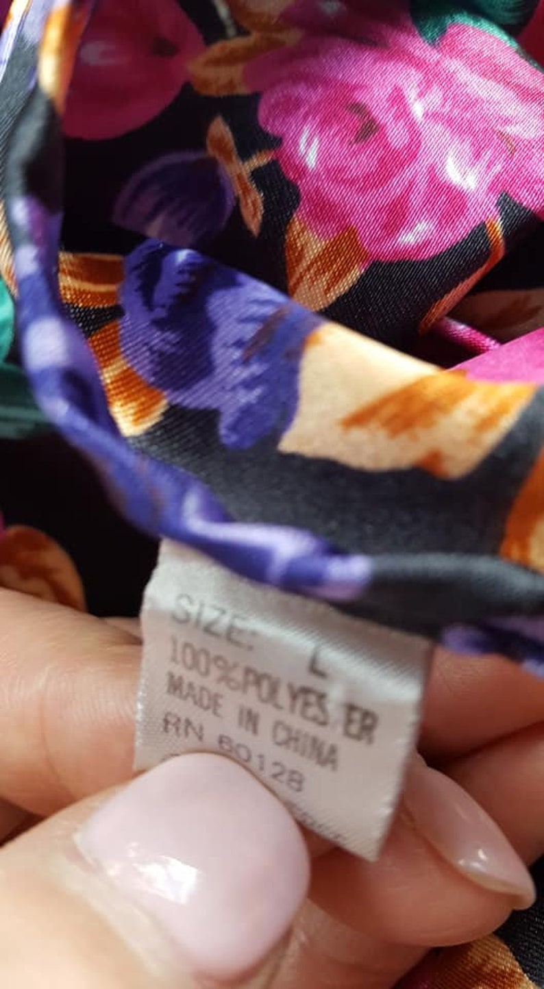 Camisole Purple Multi Color Floral Large