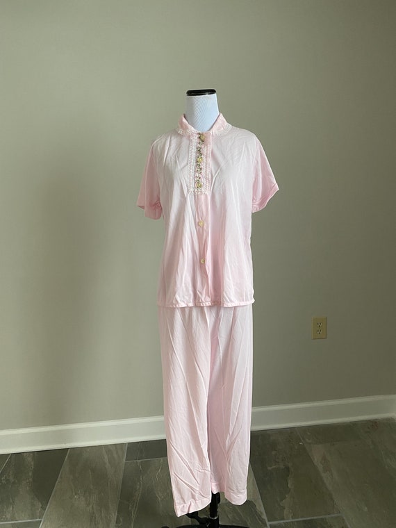 Medium Nylon Sears Pajamas Pink Size 36 Top mh