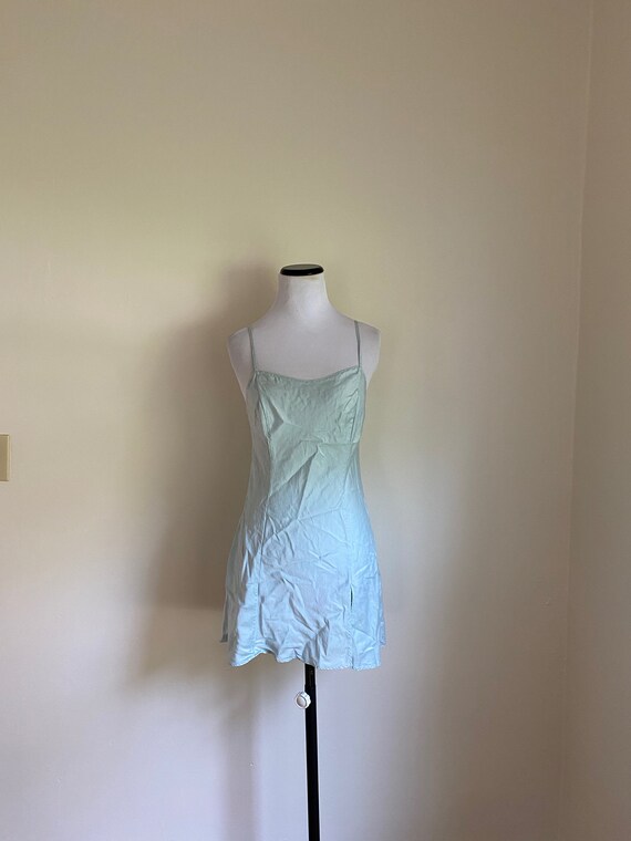 SILK Chemise Victoria's Secret Small Sea Foam Gree
