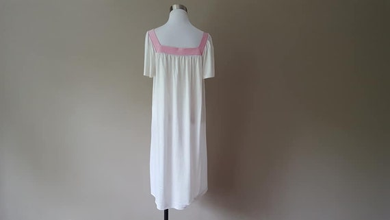 Nightgown Small Barad & Co Duster House Dress Whi… - image 7