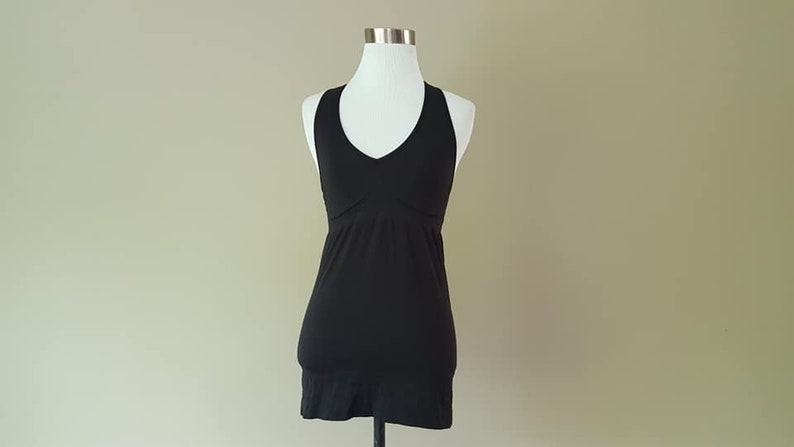 Stretchy Cami Bra Top Medium Shapewear Black Pullover Top Vintage Lingerie