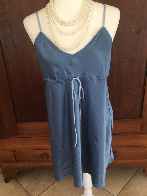 SILK Nightgown Blue Large...