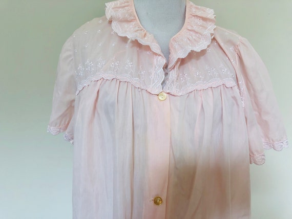 Robe Medium Average Pink Cotton Poly Blend Short … - image 2