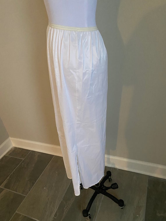 36" Long Medium Komar Formal White Half Slip... - image 8