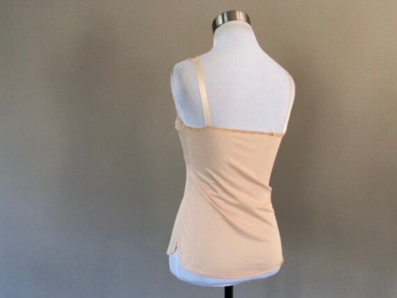 Camisole Size 32 OLGa Nude Nylon V Neck Vintage L… - image 4