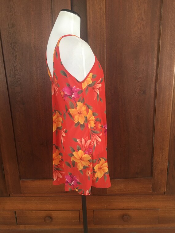Victoria's Secret Heart Label Peignoir Floral Orange … Gem