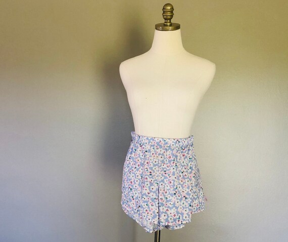 Shorts Large Laura Ashley Blue Floral Sleep Pants… - image 2