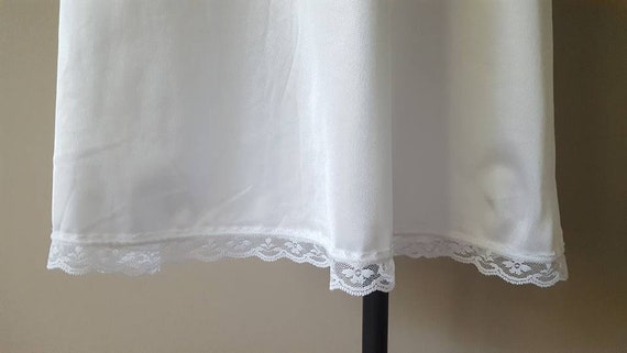 Half Slip Sears Large 26 Inches Long White Nylon … - image 3