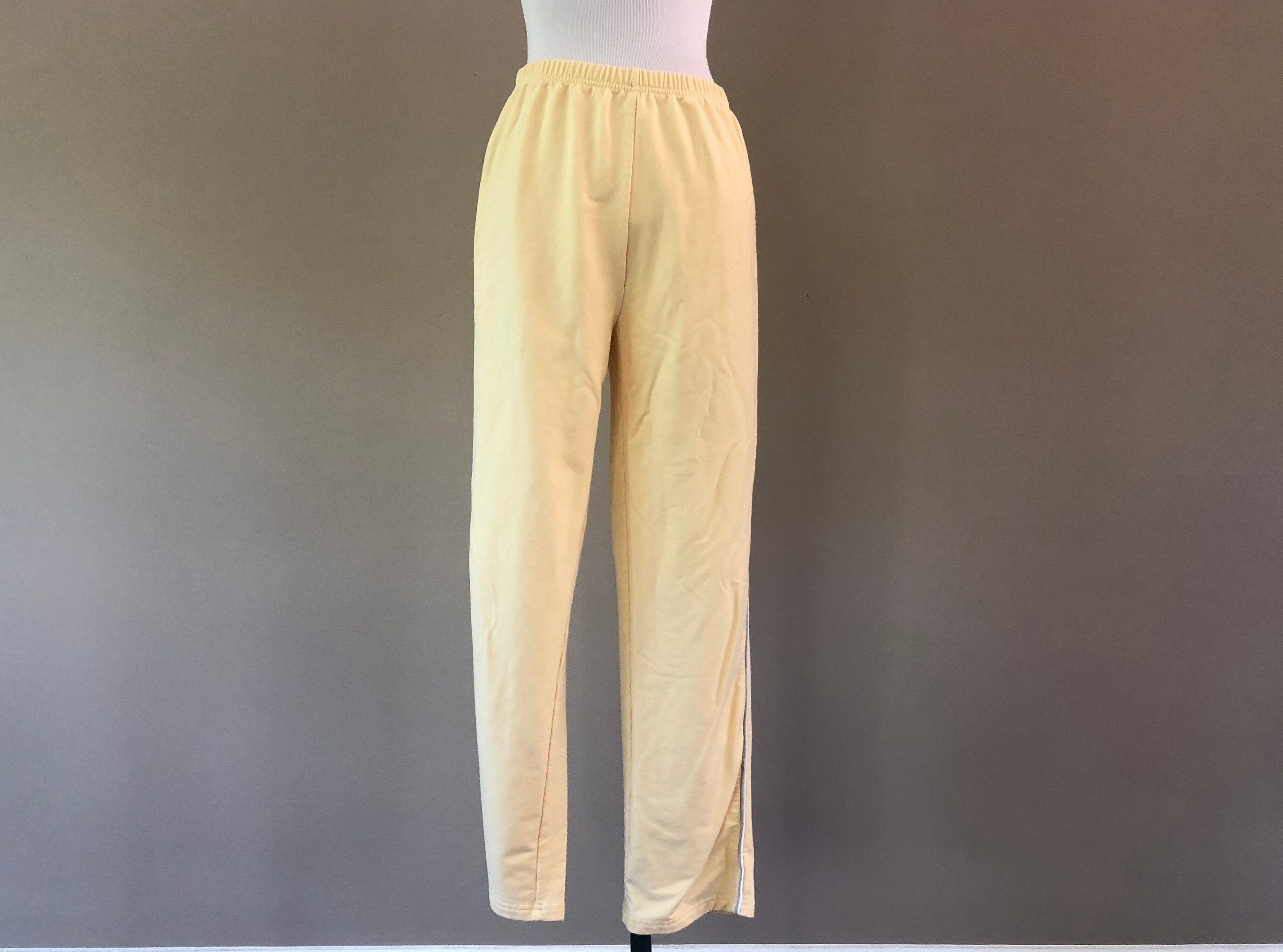 Sleep Pants Small Petite Appleseeds Butter Yellow Pajama Etsy Sweden