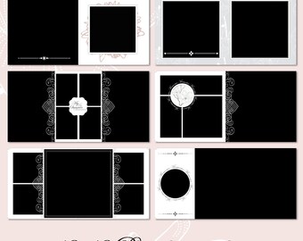 baby first year photobook template 12x12 7 spread 14 pages etsy