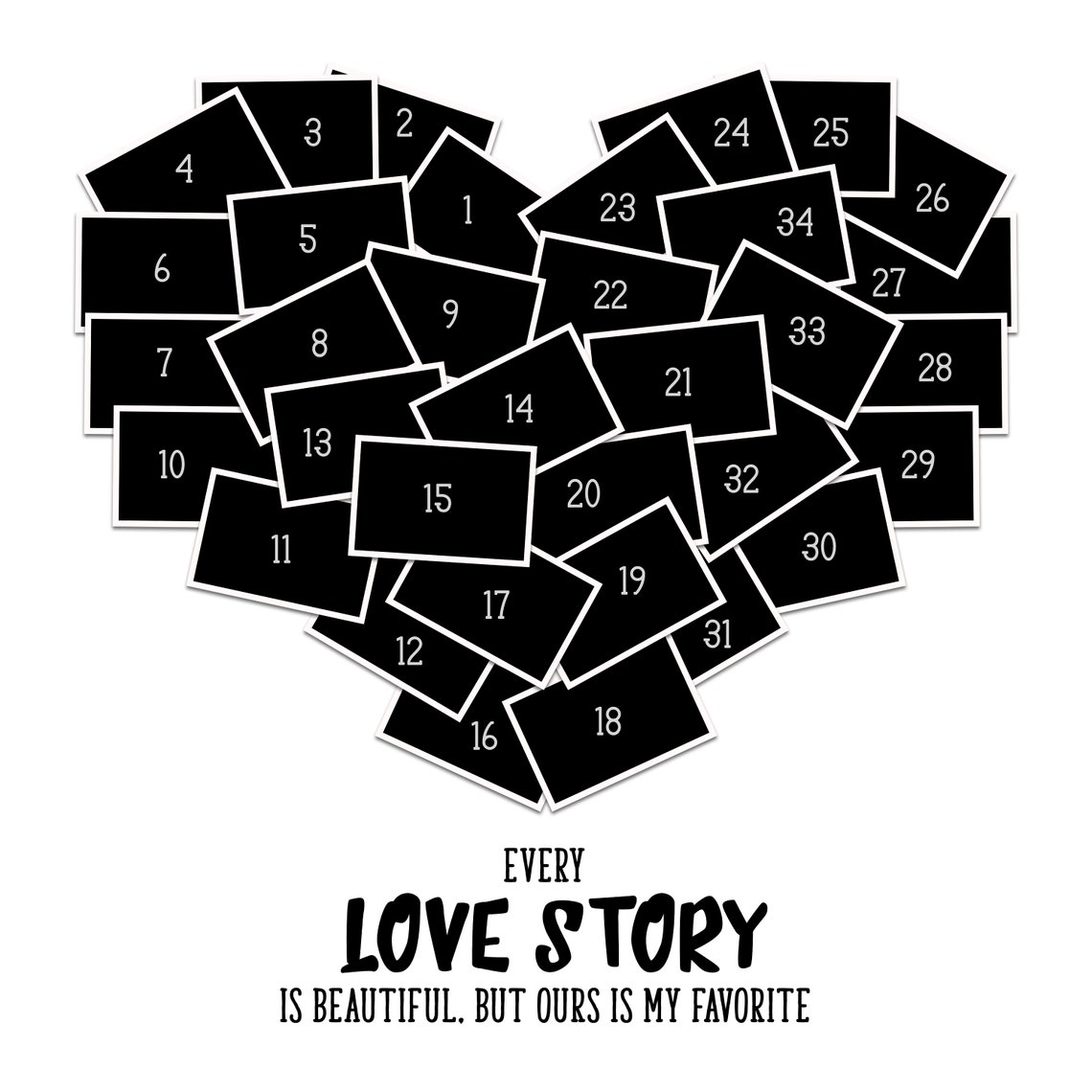 Heart Collage Template, Storyboard Psd, Valentine's Day Photo Heart Collage Template, Storyboard Psd, Valentine's Day Photo