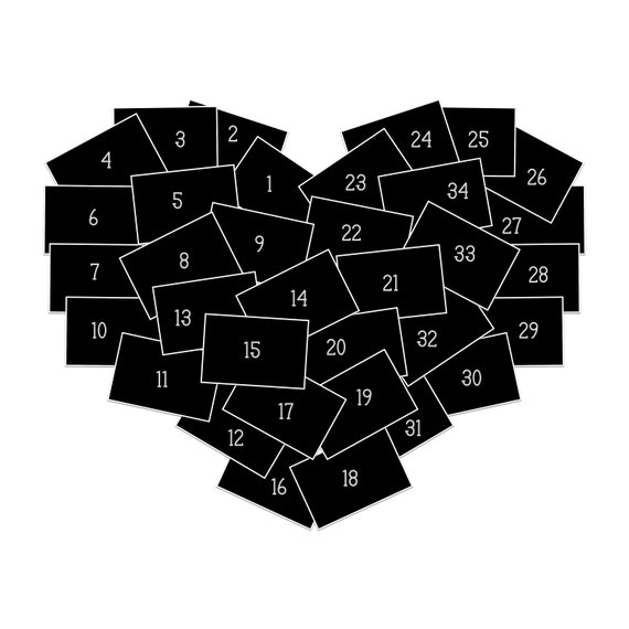 Heart Template PDF Template
