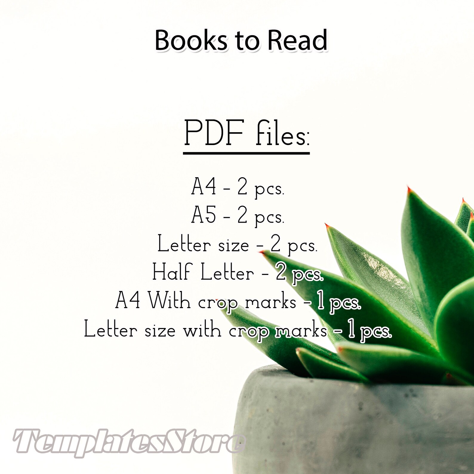 Printable Book List A5 Planner Letter Size Plannerprintable Etsy
