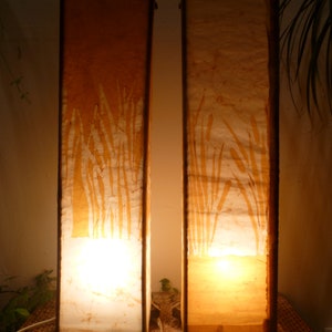BATIK Table Lamps Set "Gräser" 2 pieces