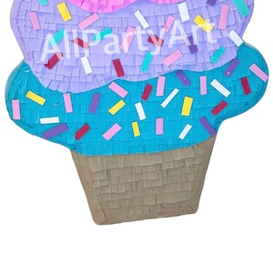 Ice Cream Cone Pinata. 23&quot; tall Custom color. Party Decorations and Supplies