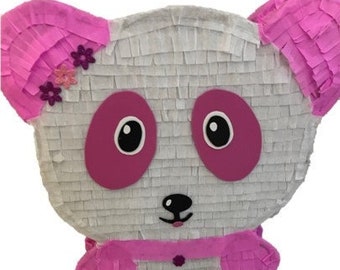 Pink Panda Pinata. Party decorations supplies